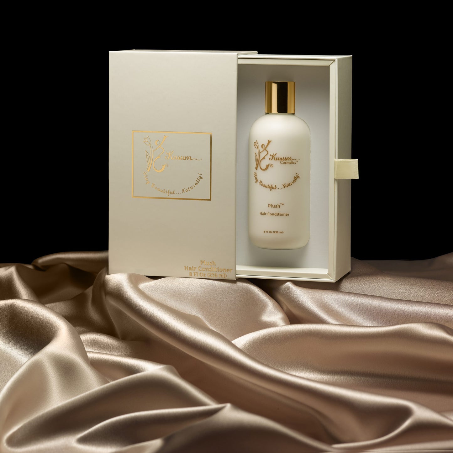 luxury natural haircare conditioner front shot