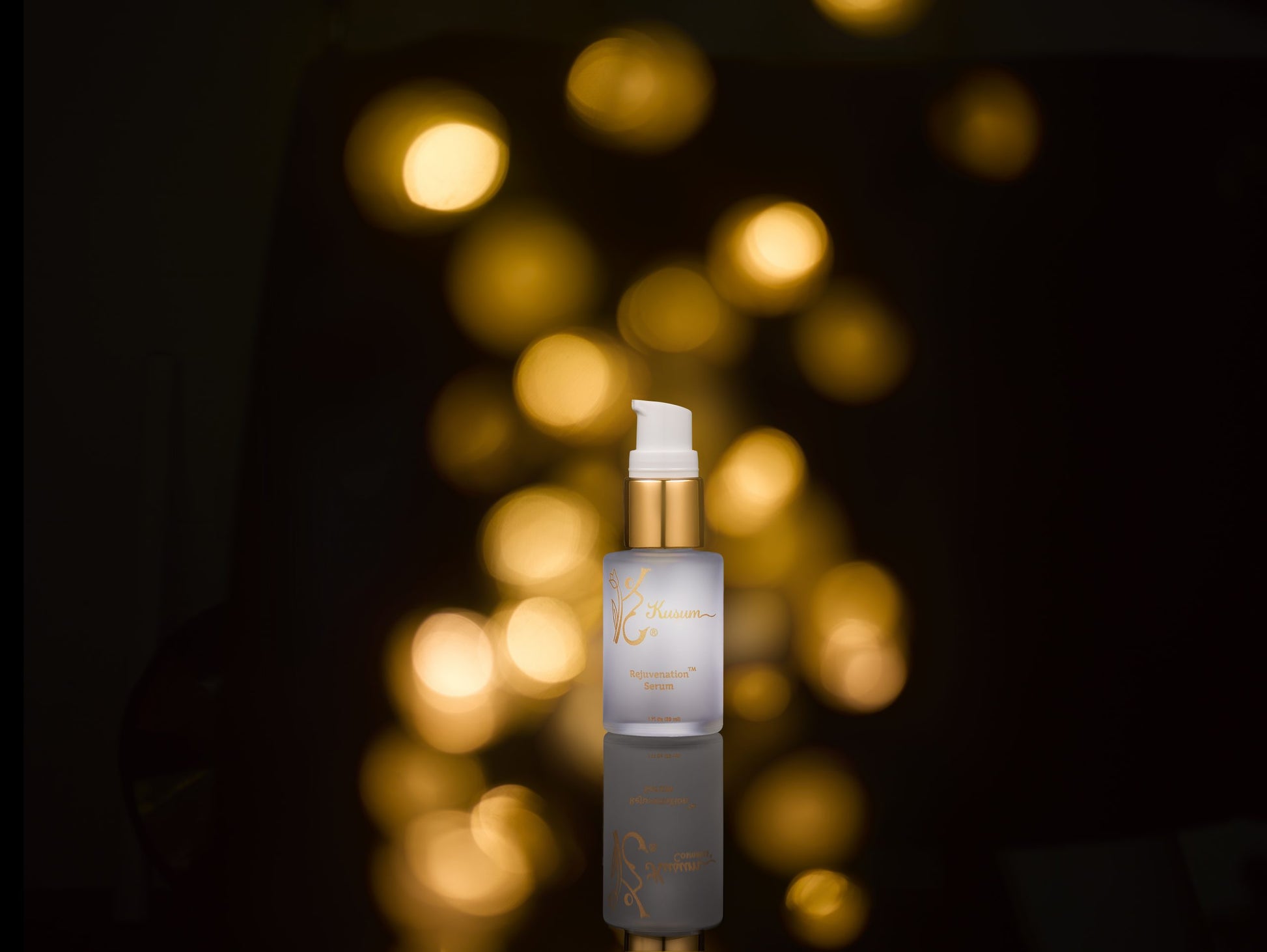 front shot luxury natural skincare face serum