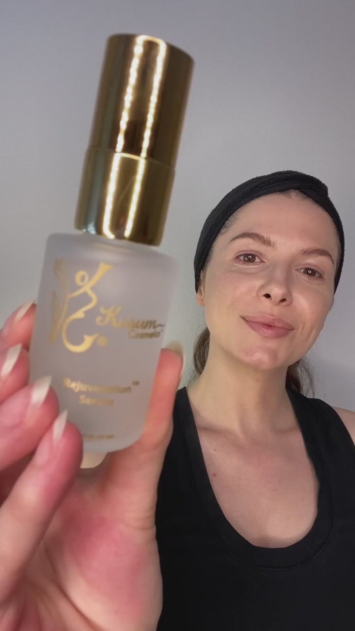 video of luxury natural skincare face serum