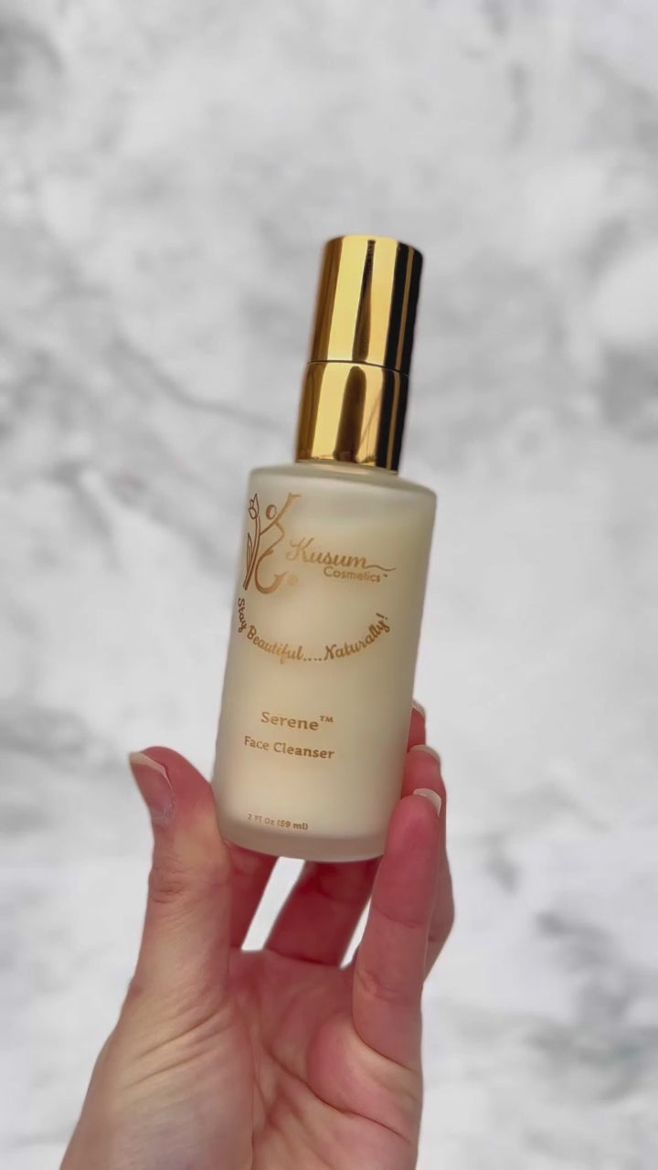 luxury natural skincare cleanser video