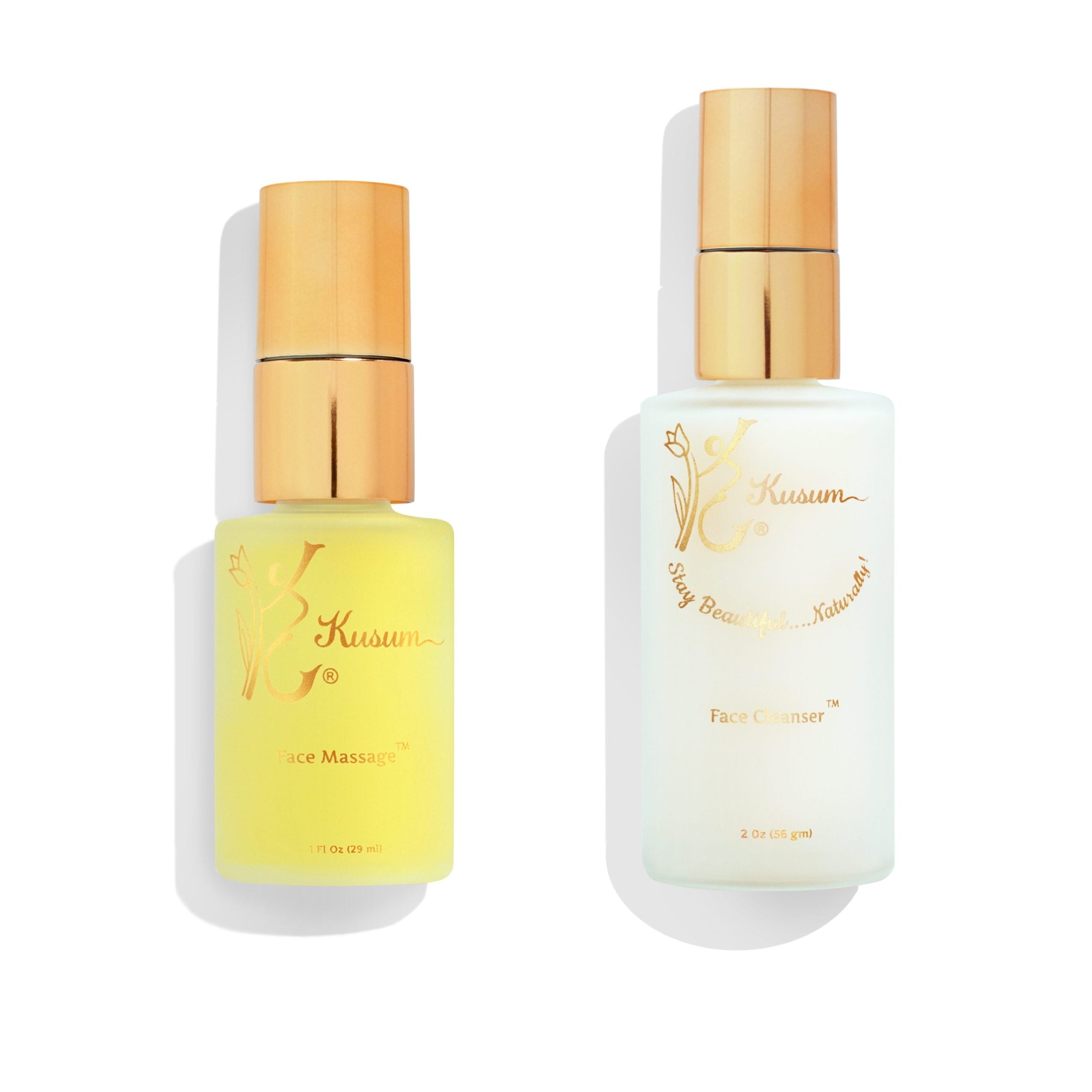 luxury natural skincare oil and cleanser