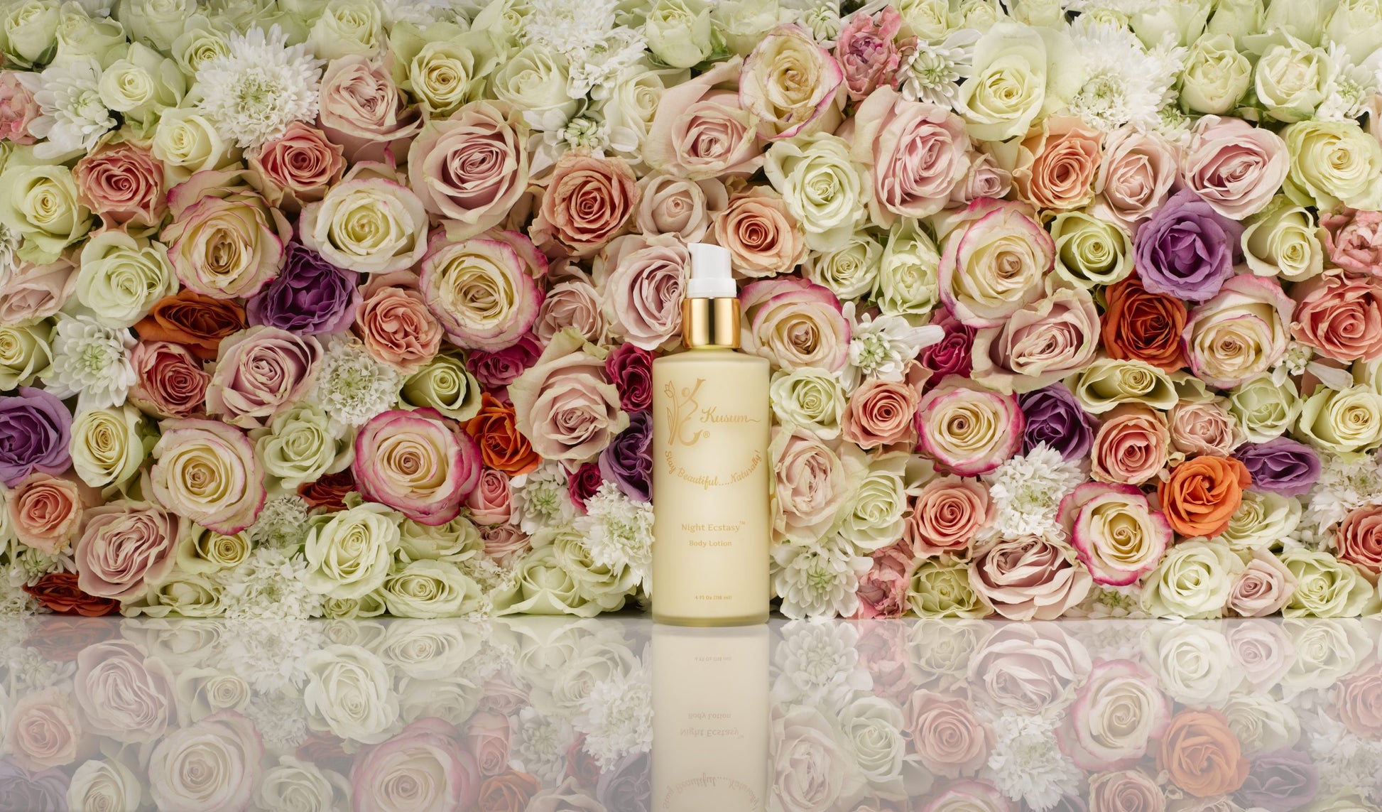 front shot of luxury natural skincare body lotion