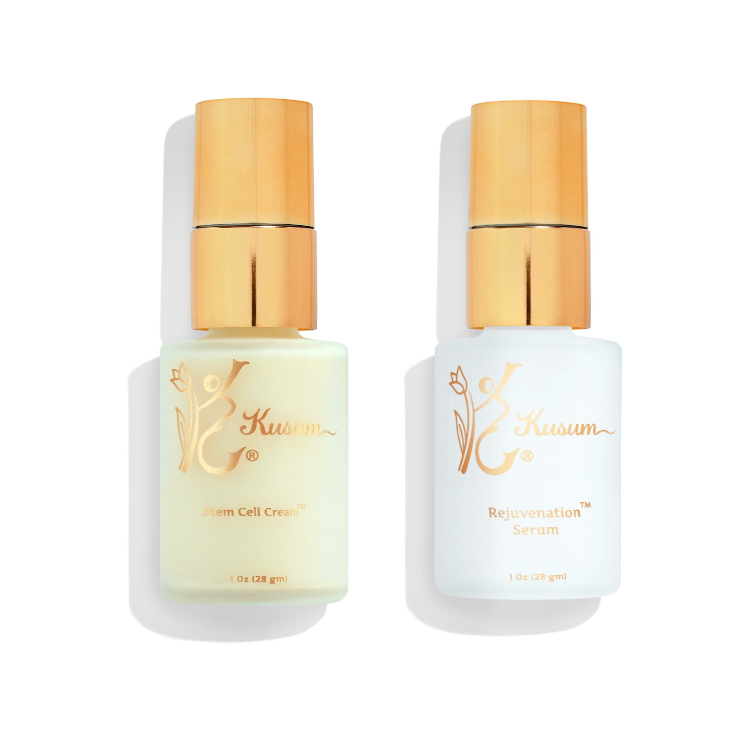 luxury natural skincare serum and cream