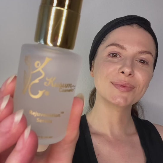 video of luxury natural skincare face serum